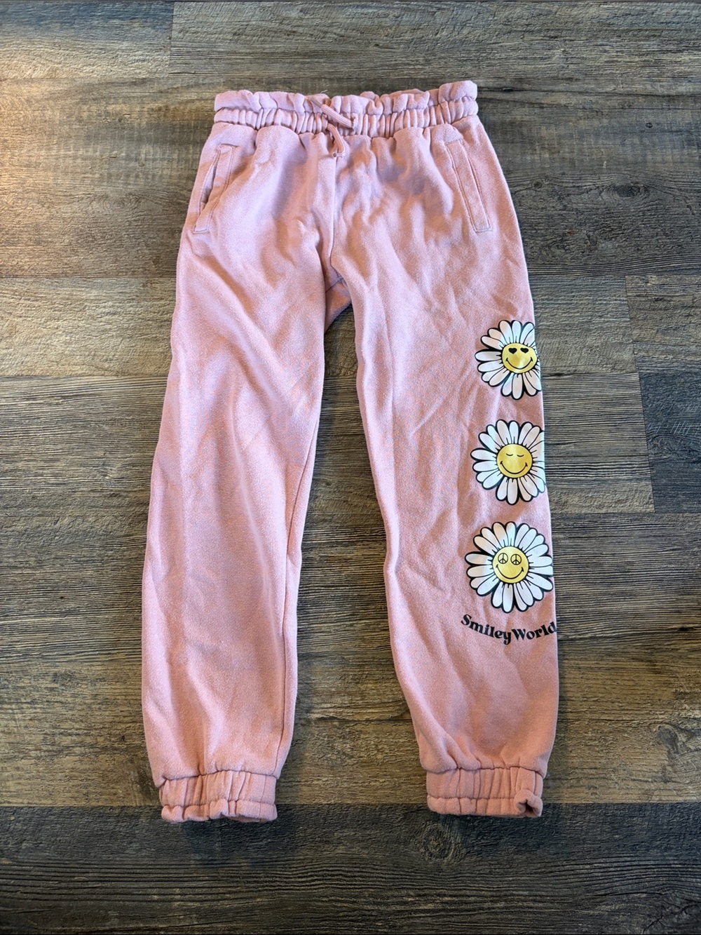 SmileyWorld Pink Girls' Daisy Jogger Pants